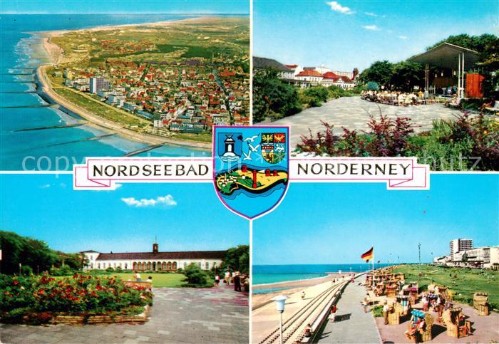 Norderney Nordseebad Fliegeraufnahme Teilansichten