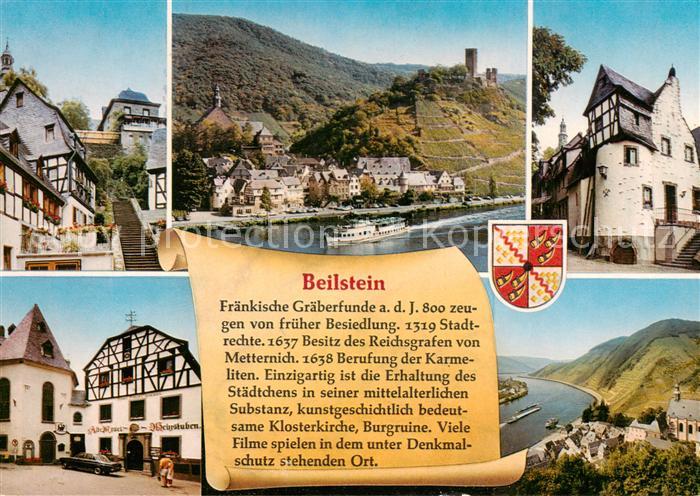 Beilstein Mosel Treppenaufgang Fliegeraufnahme Klosterkirche Burg Gasthaus Mosel