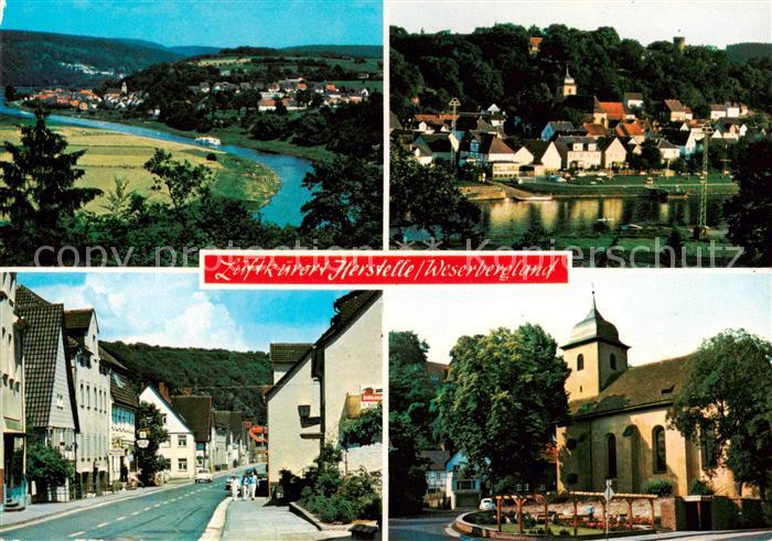 Herstelle Weser Weserpartie Ortspartien Kirche