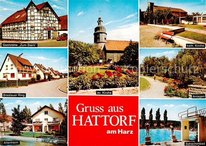 Hattorf Harz Gaststaette Zum Stern Breslauer Ring Altenheim Ev Kirche Kath Kirch