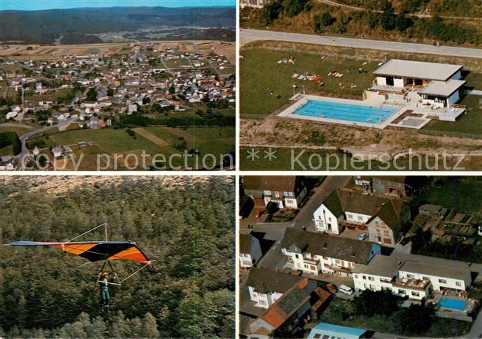 Dodenau Fliegeraufnahme Freibad Drachenflieger Gasthof Pension Sassor