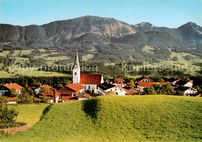 Toerwang am Samerberg mit Hochries und Bayerische Alpen