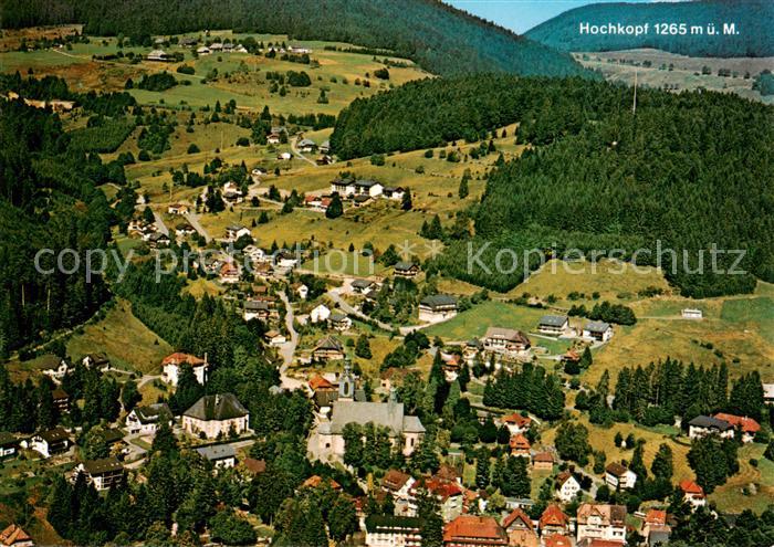 Todtmoos Schwarzwald BW Fliegeraufnahme mit Hochkopf
