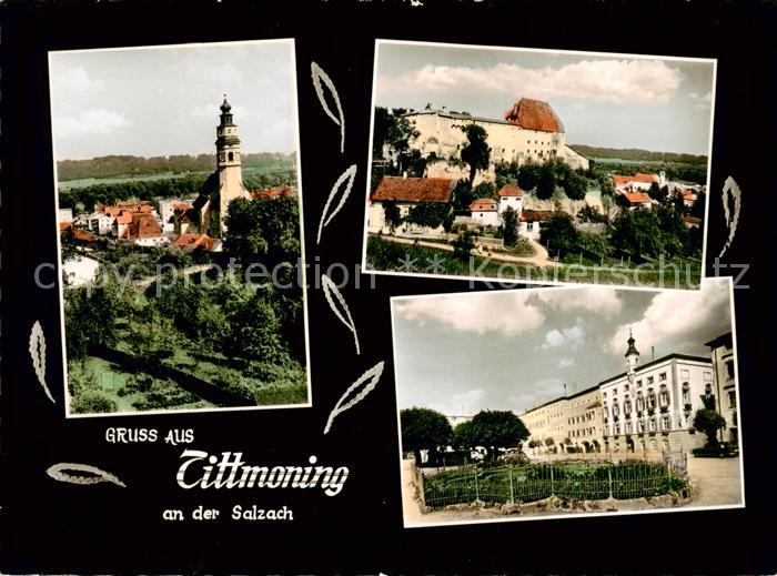Tittmoning Salzach Kirche Burg Teilansicht