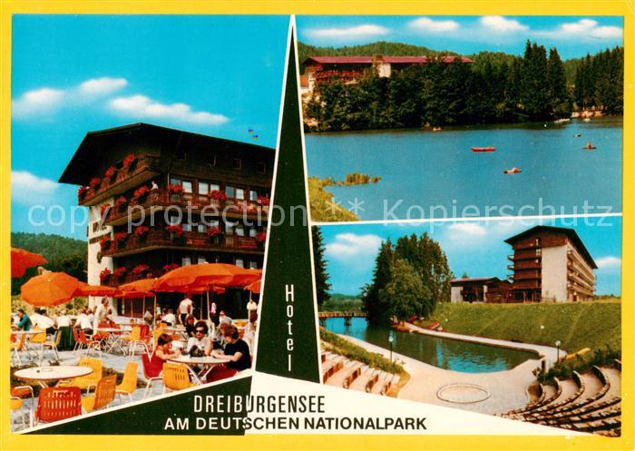 Tittling Ferienhotel Dreiburgensee Terrasse Nationalpark