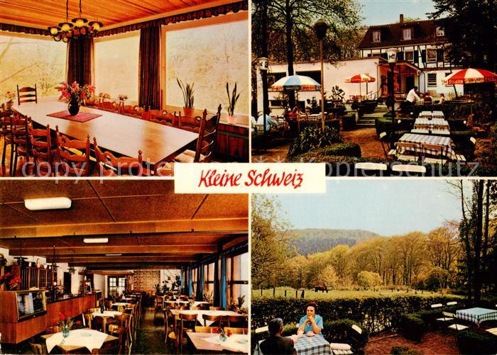 Toenisheide Gaststaette Kleine Schweiz Gastraeume Terrasse