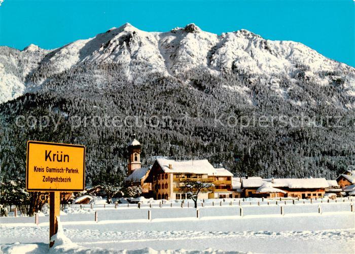 Kruen Garmisch-Partenkirchen Panorama mit Soierngruppe