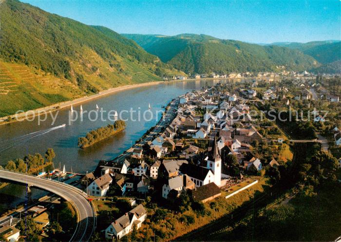 Loef Loef Mosel Blick vom Kanaul