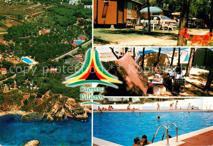Palamos Costa Brava ES Fliegeraufnahme Camping Palamos Schwimmbad