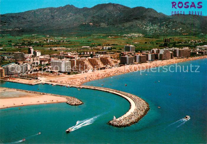 Rosas Costa Brava Cataluna ES Vista aerea de Santa Margarita y Salata