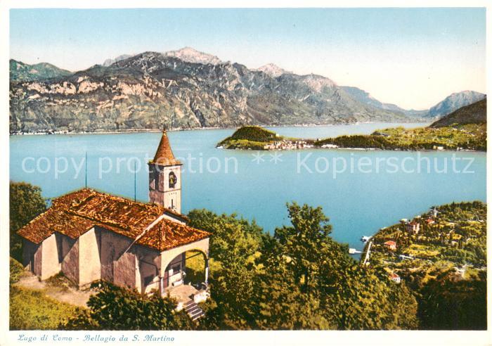 Bellagio Lago di Como IT Panorama Kirche