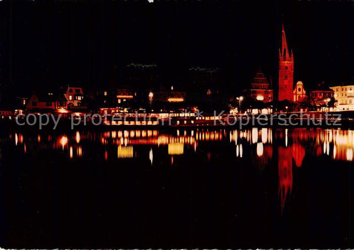 Bernkastel-Kues Berncastel Moselpartie bei Nacht