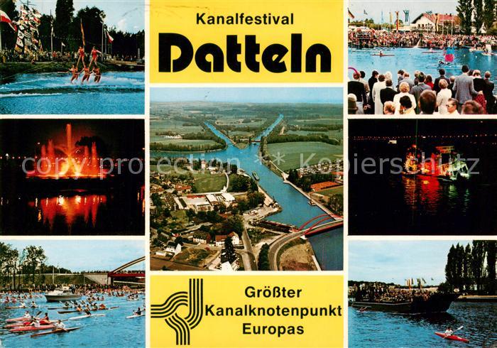 Datteln Kanalfestival Fliegeraufnahme Regatta