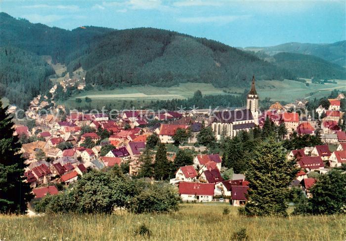 Neustadt  Schwarzwald Titisee-Neustadt Ortsansicht mit Kirche Luftkurort im Hoch