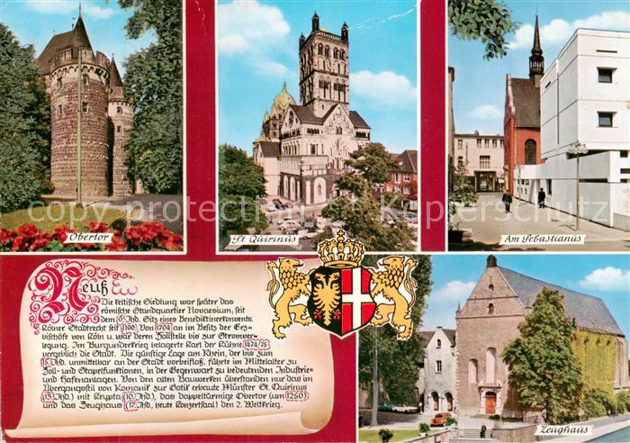 Neuss Obertor St. Quirinus Kirche Sebastianus Zeughaus Historie