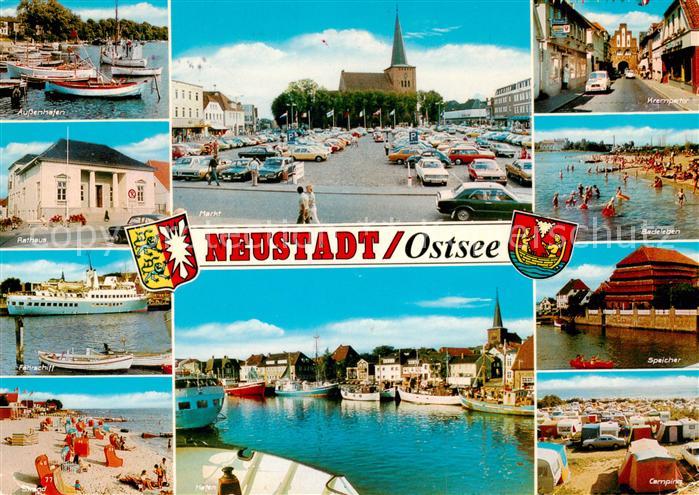 Neustadt Holstein Hafen Rathaus Faehre Strand Markt Krempertor Speicher Campingp