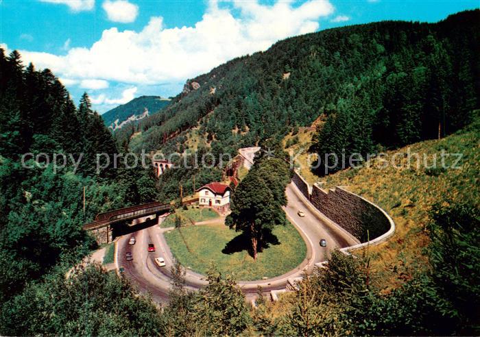 Hoellental Schwarzwald Blick auf die Hoellental-Strasse Ravennaviadukt