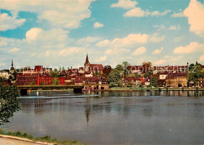 Kettwig Blick ueber den Stausee