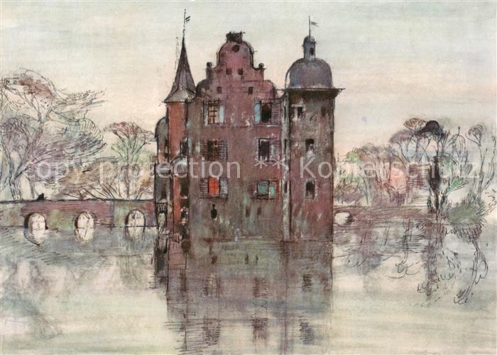 DORTMUND  CITY Serie Das Ruhrgebiet 12 Bildkarten Aral Nr. 9 Schloss Bodelschwin