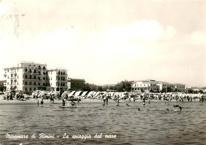 Miramare di Rimini  La spiaggia dal mare