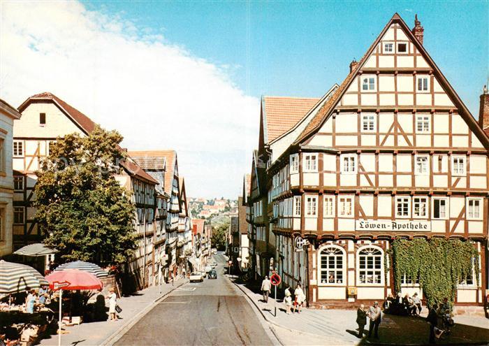 Bad Wildungen Lindenstrasse Apotheke Fachwerkhaeuser