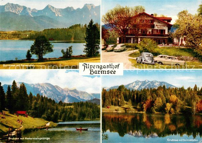 Kruen Garmisch-Partenkirchen Alpengasthof Pension Barmsee Alpenpanorama Grubsee