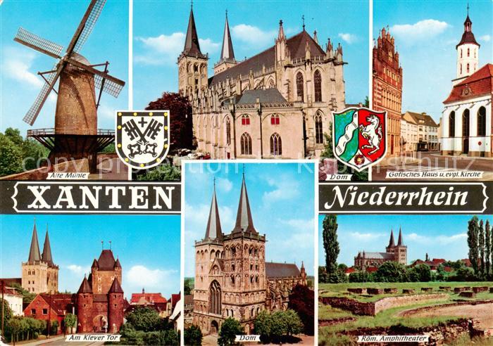 Xanten Alte Muehle Dom Gotisches Haus Kirche Klever Tor Roemisches Amphitheater