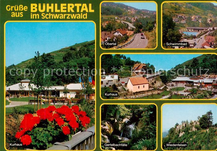 Buehlertal Kurhaus Obertal Schwimmbad Kurhaus Gertelbachfaelle Wasserfall Wieden