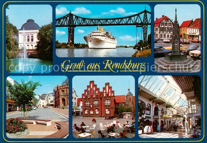 Rendsburg Schleswig-Holstein Nord-Ostsee-Kanal Faehre Motive Innenstadt