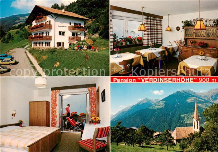 Verdins Pension Verdinserhoehe Motiv mit Kirche Alpen