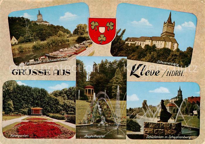 Kleve Niederrhein Kermisdahl Schwanenburg Forstgarten Amphitheater Schuesterken