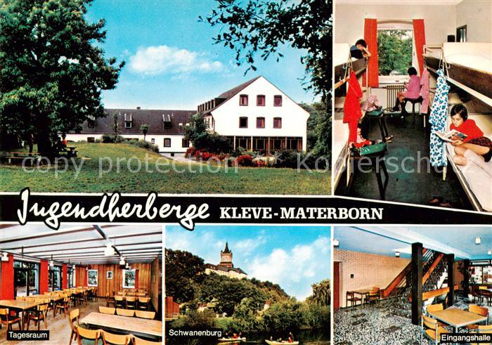 Materborn Jugendherberge Schlafraum Tagesraum Eingangshalle Schwanenburg