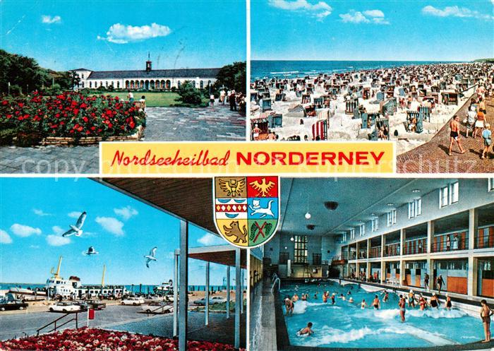 Norderney Nordseebad Strand Wellenbach Hafen