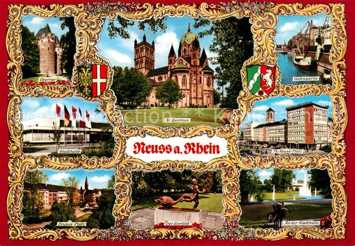 Neuss St. Quirinus Muenster Obertor Stadthalle Drususplatz Eierdieb Park Stadtha
