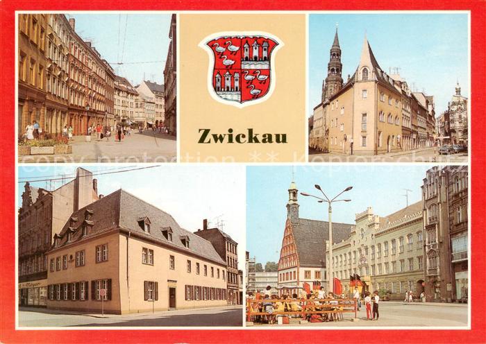 Zwickau  Sachsen Plauensche Strasse Schiffchen Robert Schumann Haus Rathaus Gewa