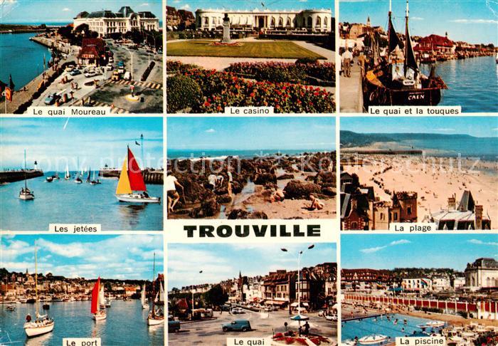 Trouville-Deauville Quai Moureau Casino Touques Jetées Plage Port Piscine