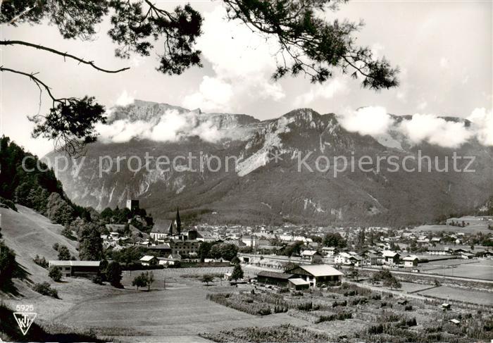 Rattenberg Tirol Panorama Blick gegen Rofangebirge