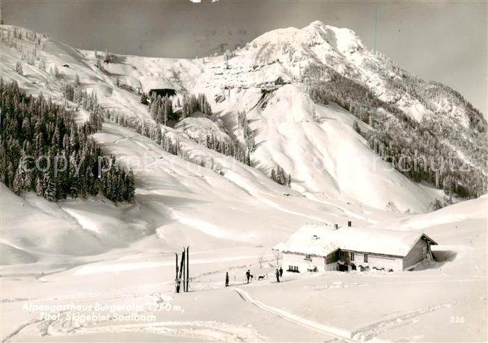 Saalbach-Hinterglemm AT Alpengasthaus Burgeralm Skigebiet Alpen