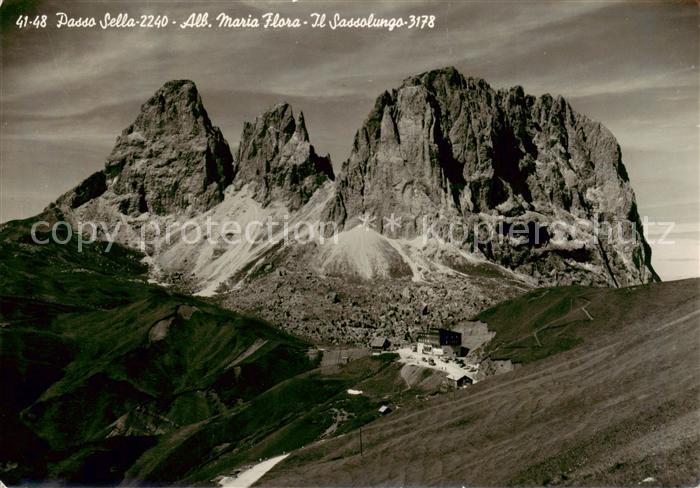 Passo Sella Selva Val Gardena IT Albergo Maria Flora Sassolungo Langkofel Dolomi