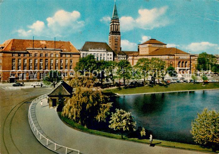 KIEL  CITY Kleiner Kiel mit Rathaus