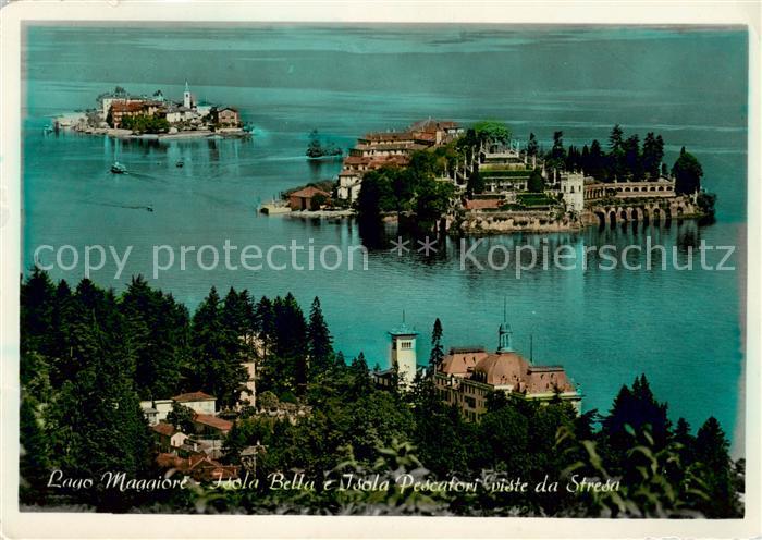 Isola-Bella Lago Maggiore IT e Isola Pescatori viste da Stresa
