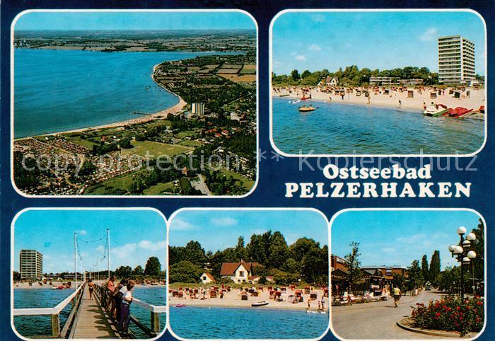 Pelzerhaken Fliegeraufnahmen Seebruecke Strand Strasse