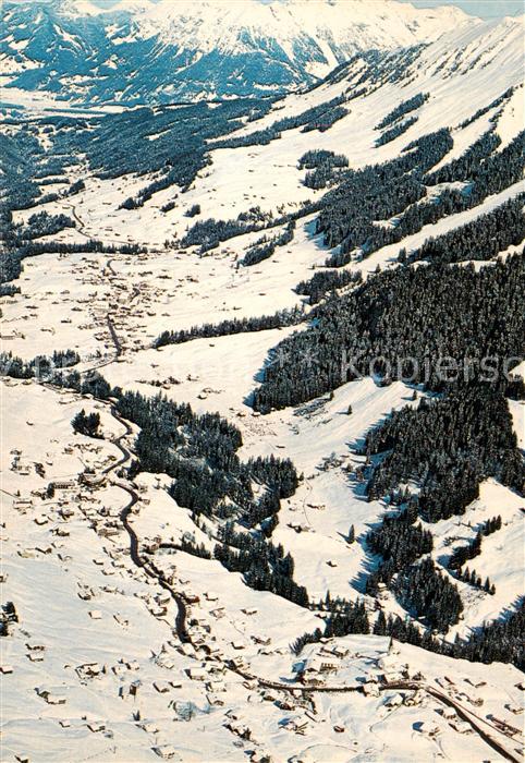 Riezlern Kleinwalsertal Vorarlberg und Hirschegg Fliegeraufnahme