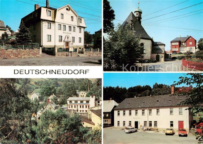 Deutschneudorf Erzgebirgskreis Rathaus Kirche Leuchtenbau Gasthof Oberlochmuehle