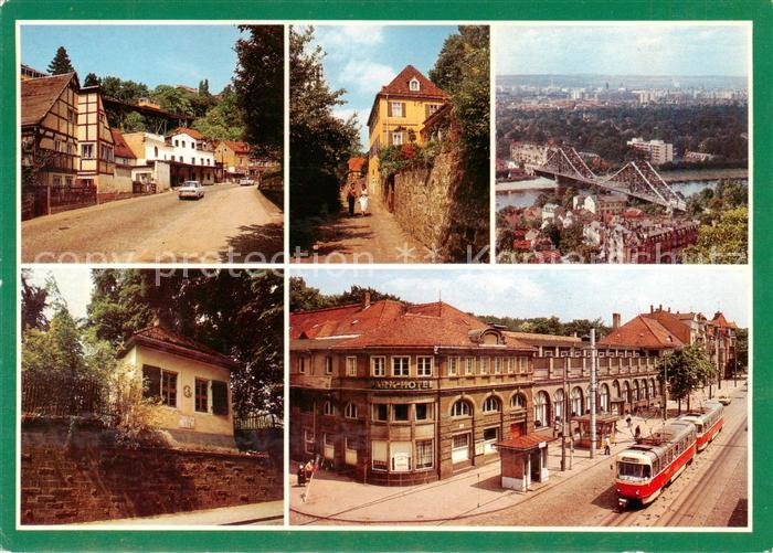 Dresden Elbe Gaststaette Luisenhof Koernerweg Blaues Wunder Schillerhaeuschen Pa