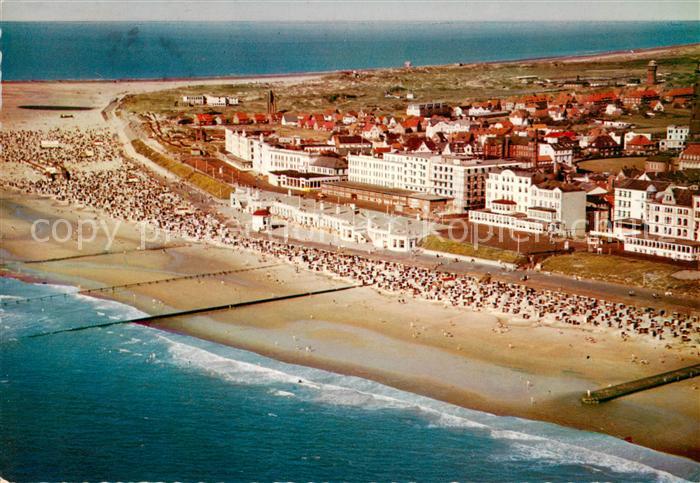 Borkum Nordseeheilbad Fliegeraufnahme