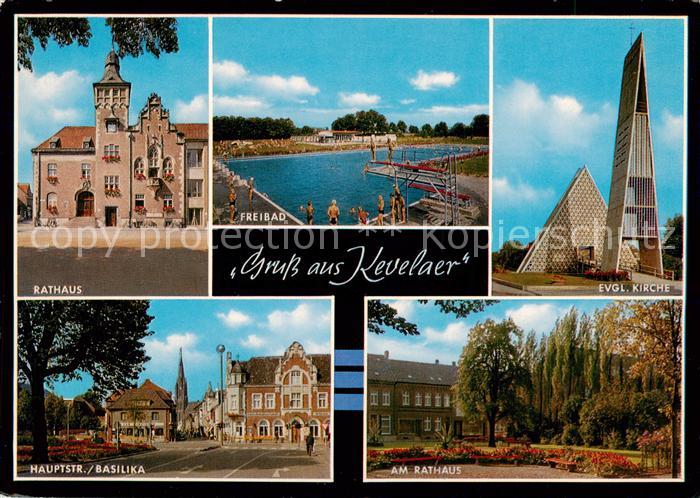 Kevelaer Rathaus Freibad Ev Kirche Hauptstrasse Basilika Park