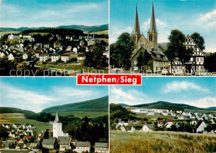 Netphen Panorama Kirche Teilansichten