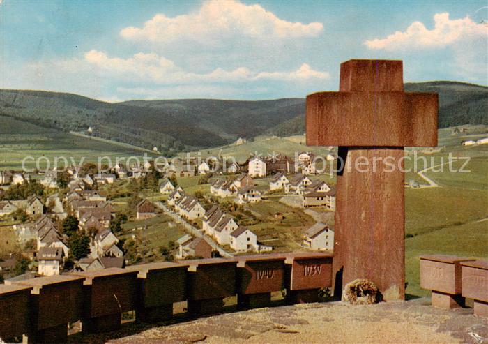 Willingen Sauerland Ausblick vom Ehrenmal