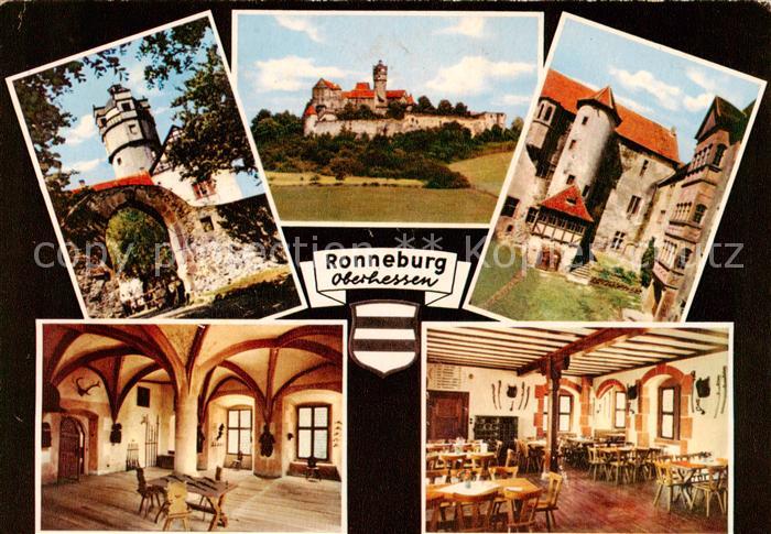 Ronneburg Hessen Burg Teilansichten Gaststaette Restaurant